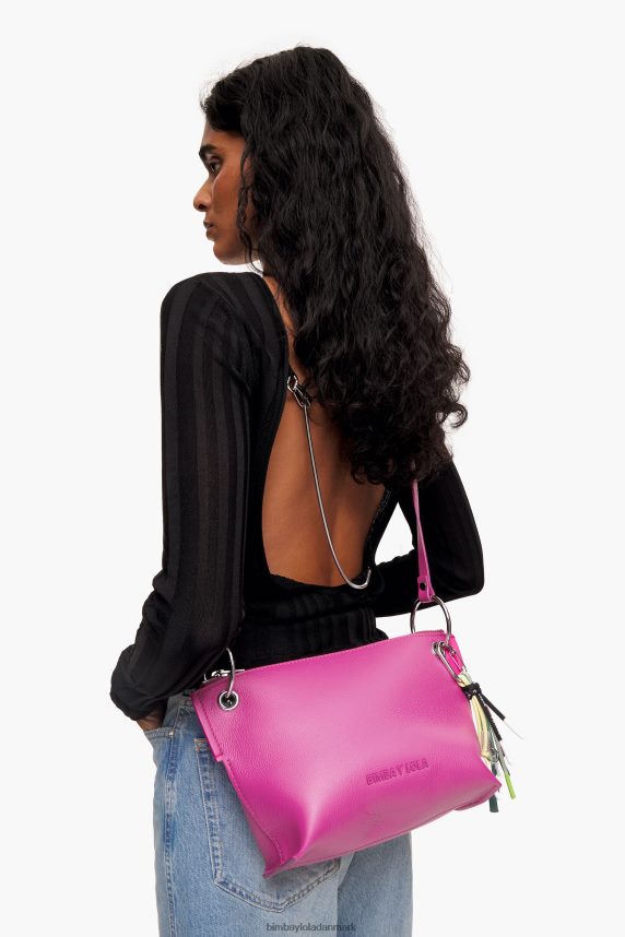 Bimba Y Lola crossbody taske i læder 46TD4J41fuchsia