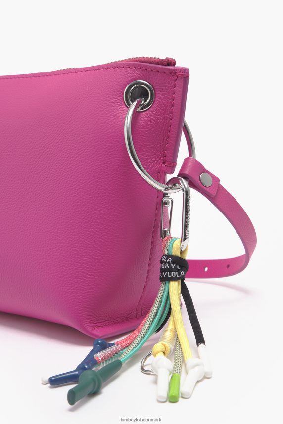 Bimba Y Lola crossbody taske i læder 46TD4J41fuchsia