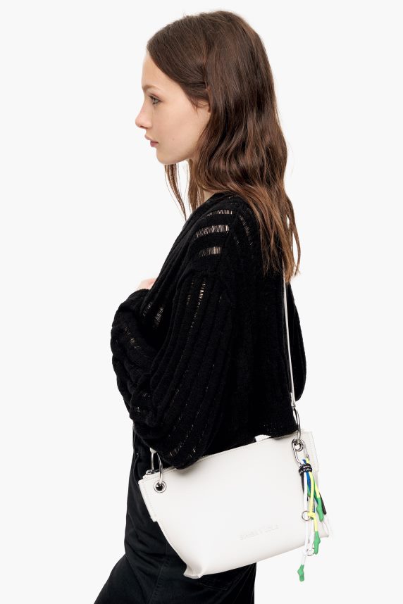 Bimba Y Lola crossbody taske i læder 46TD4J42hvid