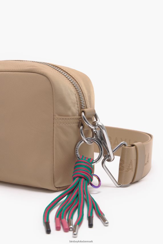 Bimba Y Lola crossbody taske i nylon 46TD4J26tan