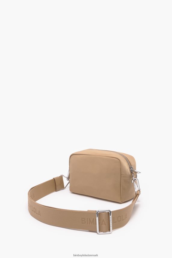 Bimba Y Lola crossbody taske i nylon 46TD4J26tan