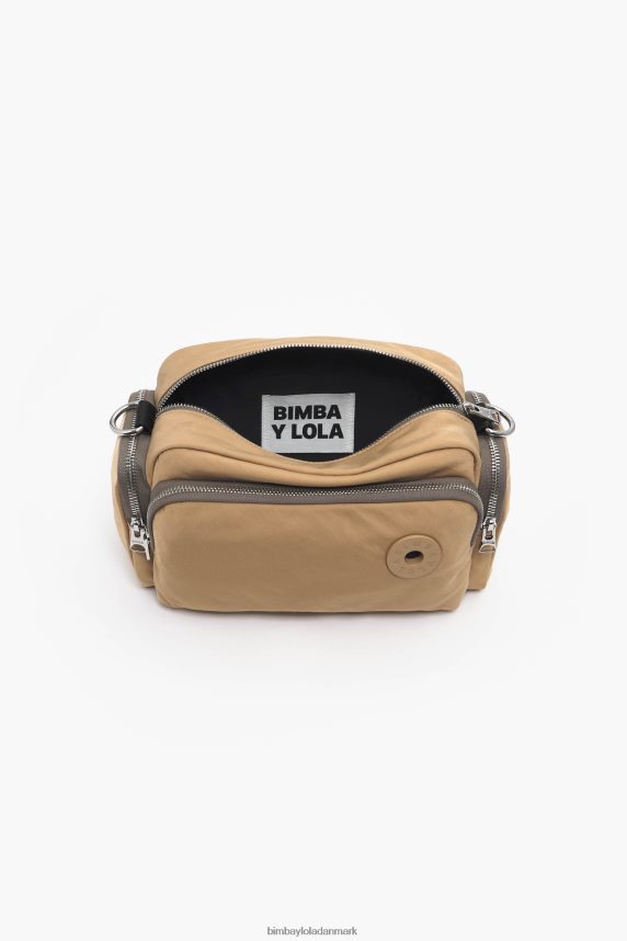 Bimba Y Lola crossbody taske i nylon 46TD4J34tan