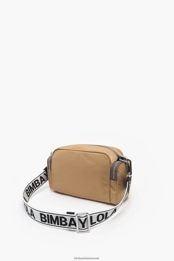 Bimba Y Lola crossbody taske i nylon 46TD4J34tan