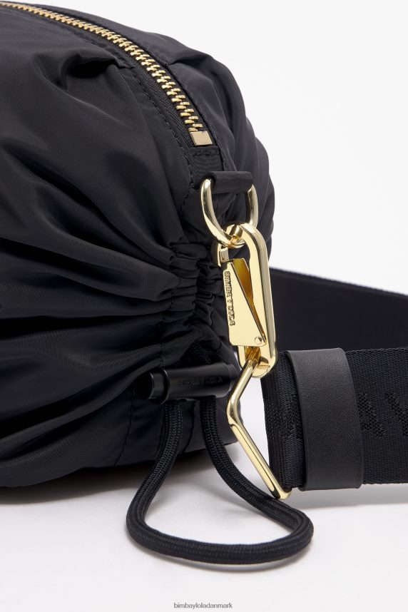 Bimba Y Lola crossbody taske med rynker i nylon 46TD4J90sort