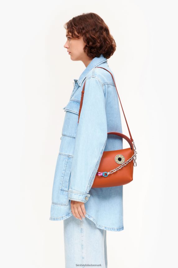 Bimba Y Lola læder hobo taske 46TD4J55mursten