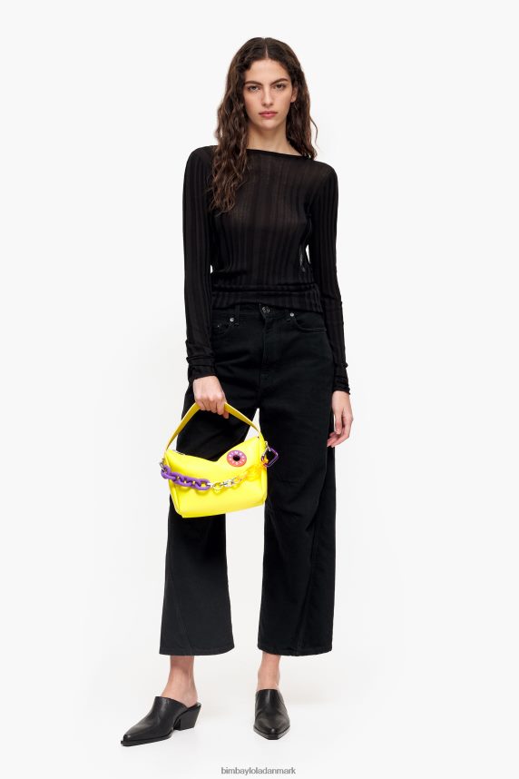 Bimba Y Lola læder hobo taske 46TD4J57gul