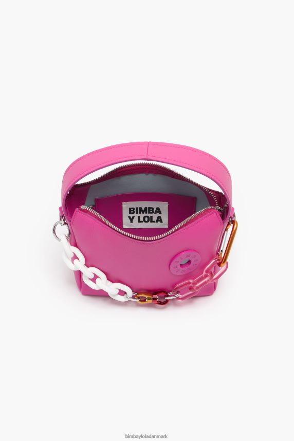 Bimba Y Lola læder hobo taske 46TD4J58fuchsia