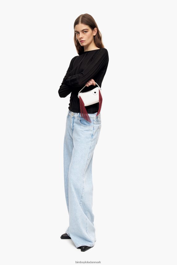 Bimba Y Lola læder hobo taske 46TD4J61off-white