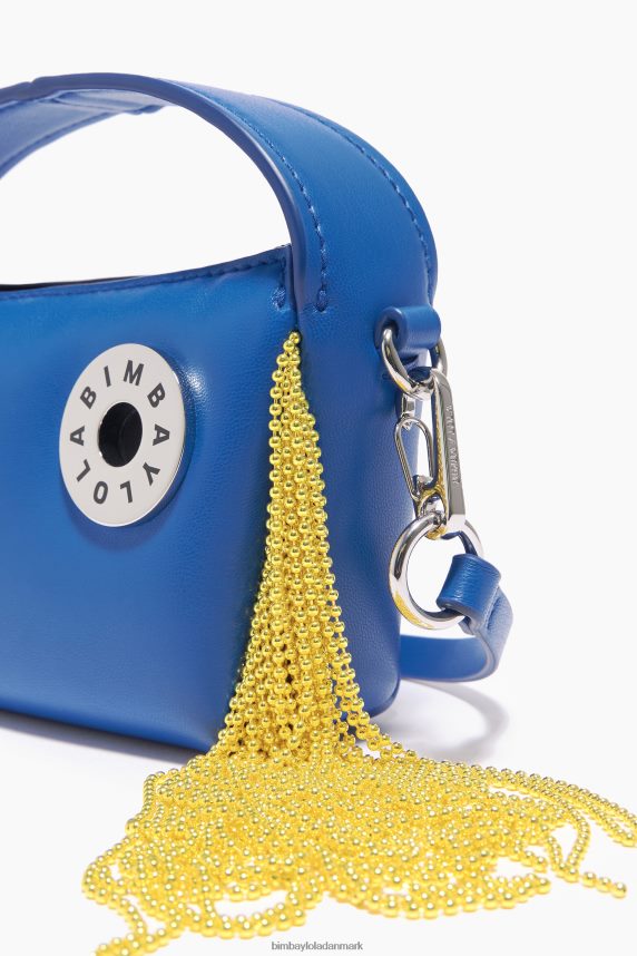 Bimba Y Lola læder hobo taske 46TD4J63elektrisk blå