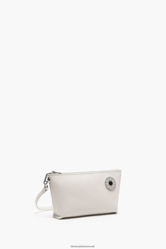 Bimba Y Lola læder trapez crossbody taske 46TD4J13off-white
