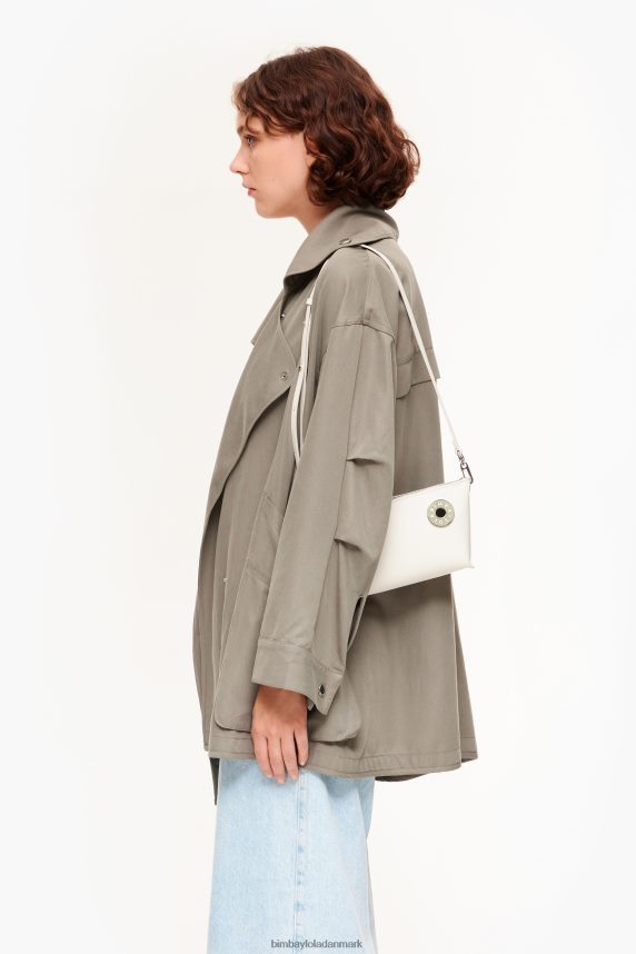 Bimba Y Lola læder trapez crossbody taske 46TD4J13off-white