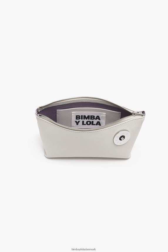 Bimba Y Lola læder trapez crossbody taske 46TD4J13off-white