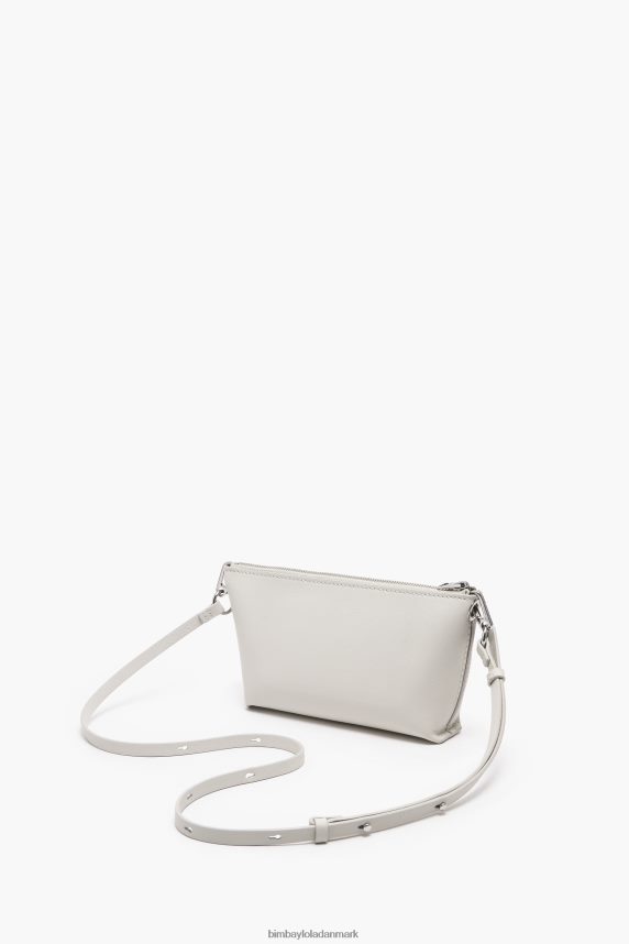 Bimba Y Lola læder trapez crossbody taske 46TD4J13off-white