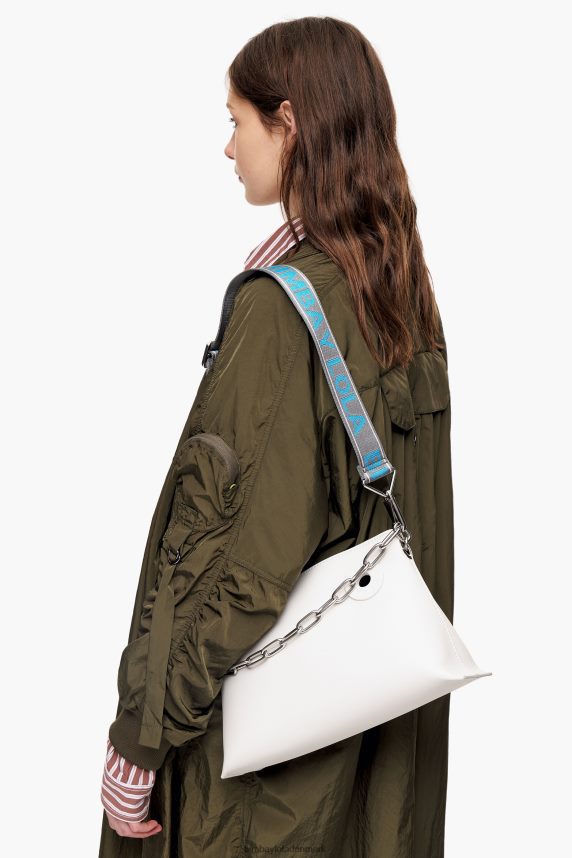 Bimba Y Lola læder trapez taske 46TD4J44off-white