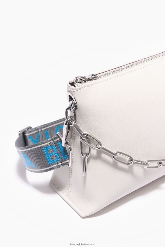 Bimba Y Lola læder trapez taske 46TD4J44off-white