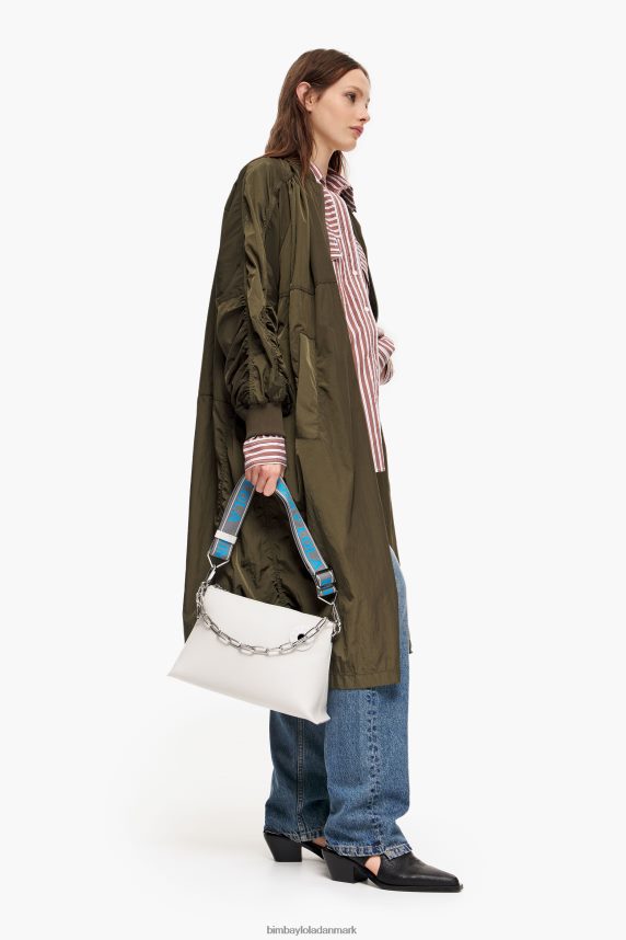 Bimba Y Lola læder trapez taske 46TD4J44off-white