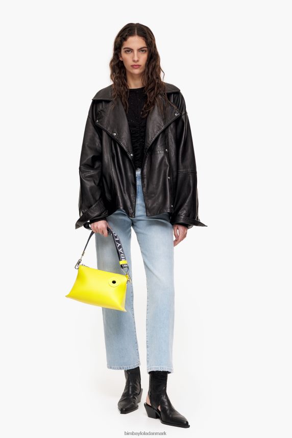 Bimba Y Lola læder trapez taske 46TD4J48gul