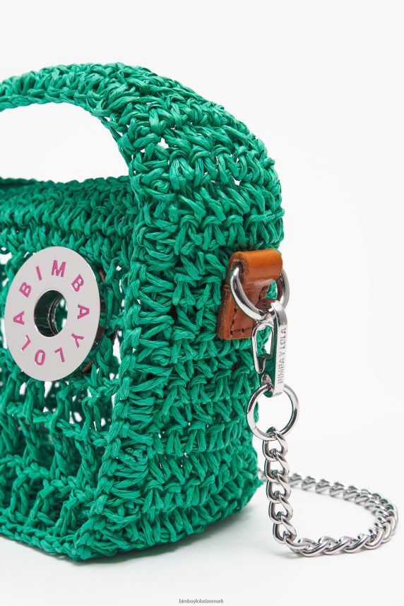 Bimba Y Lola raffia hobo taske 46TD4J10grøn