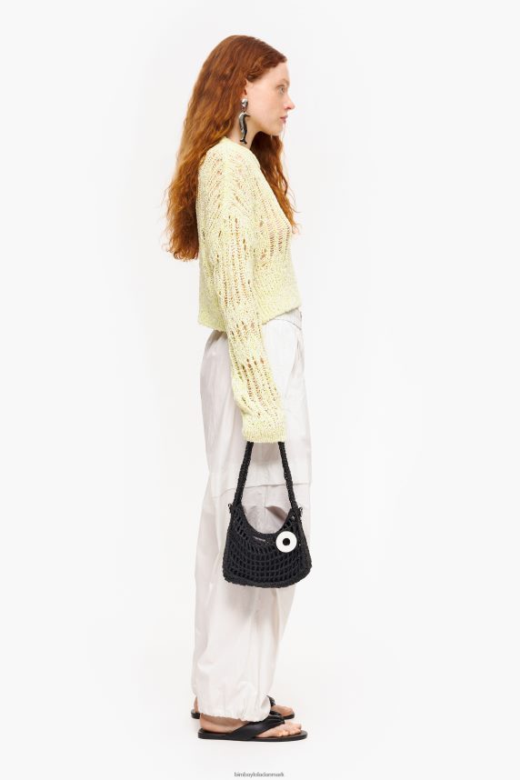 Bimba Y Lola raffia hobo taske 46TD4J6sort