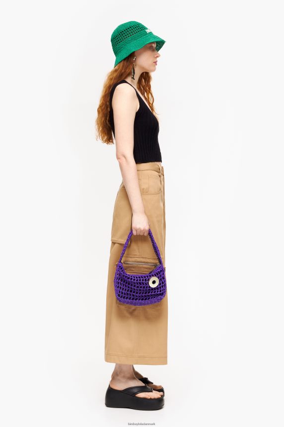 Bimba Y Lola raffia hobo taske 46TD4J8lilla