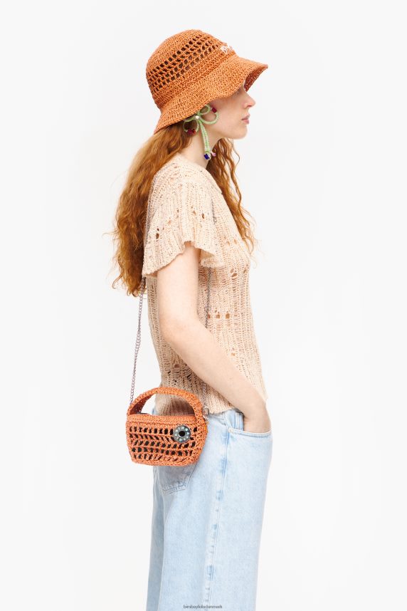 Bimba Y Lola raffia hobo taske 46TD4J9orange