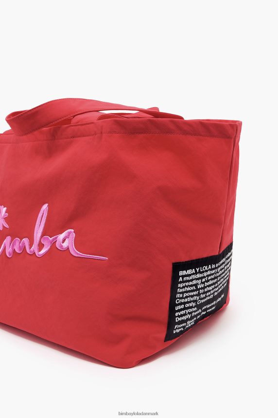 Bimba Y Lola nylon shopper taske 46TD4J123rød