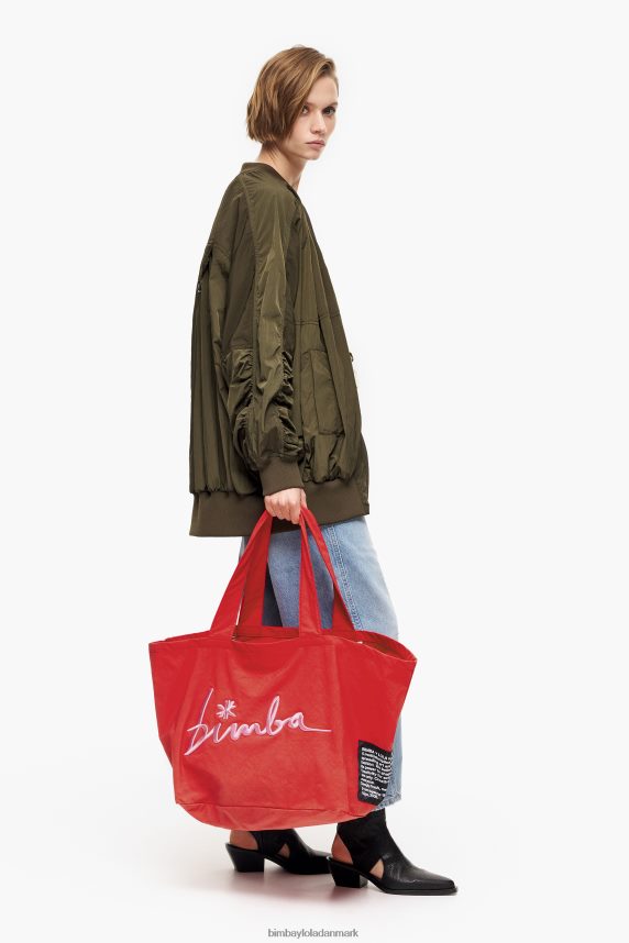 Bimba Y Lola nylon shopper taske 46TD4J123rød