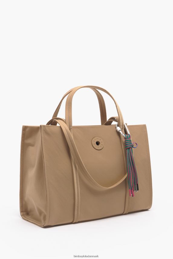 Bimba Y Lola nylon shopper taske 46TD4J134tan