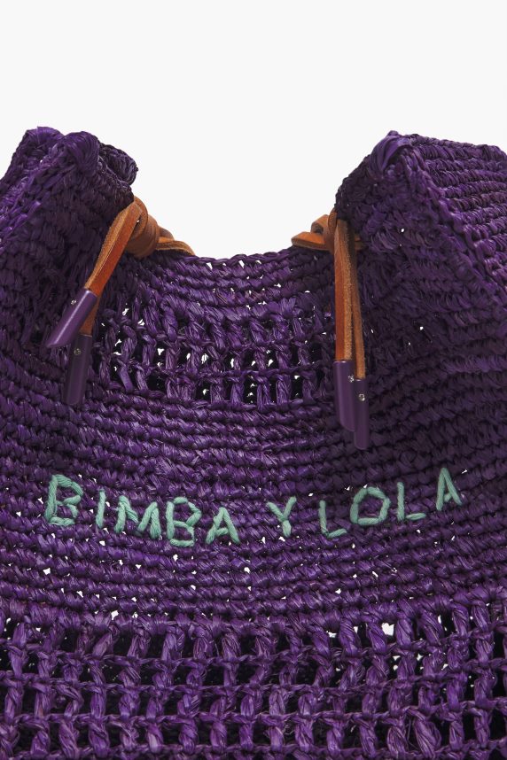 Bimba Y Lola raffia mulepose 46TD4J113lilla