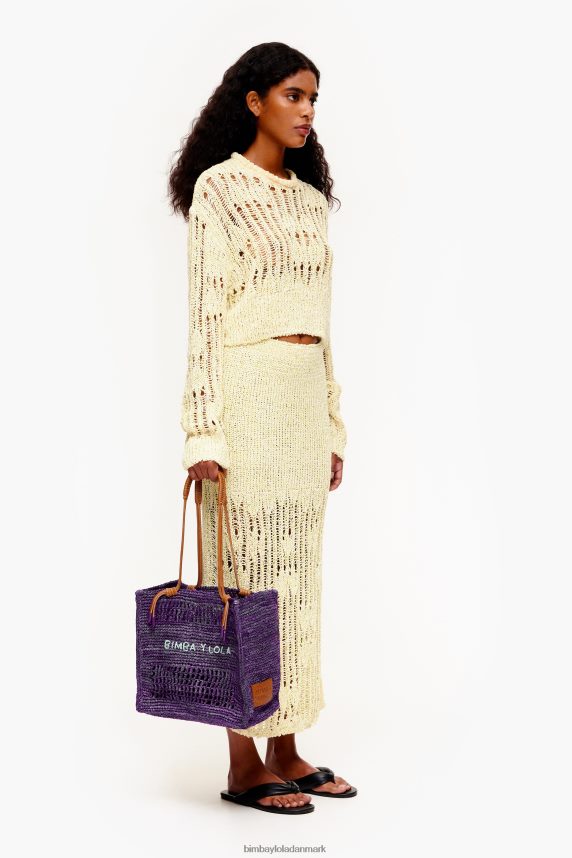 Bimba Y Lola raffia mulepose 46TD4J113lilla