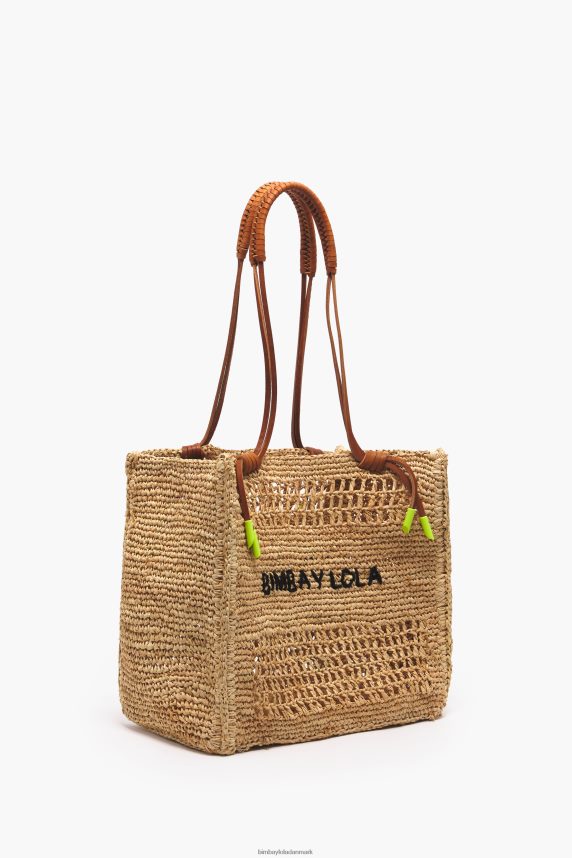 Bimba Y Lola raffia mulepose 46TD4J114naturlig