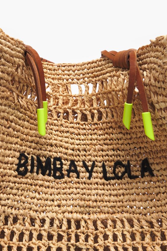Bimba Y Lola raffia mulepose 46TD4J114naturlig