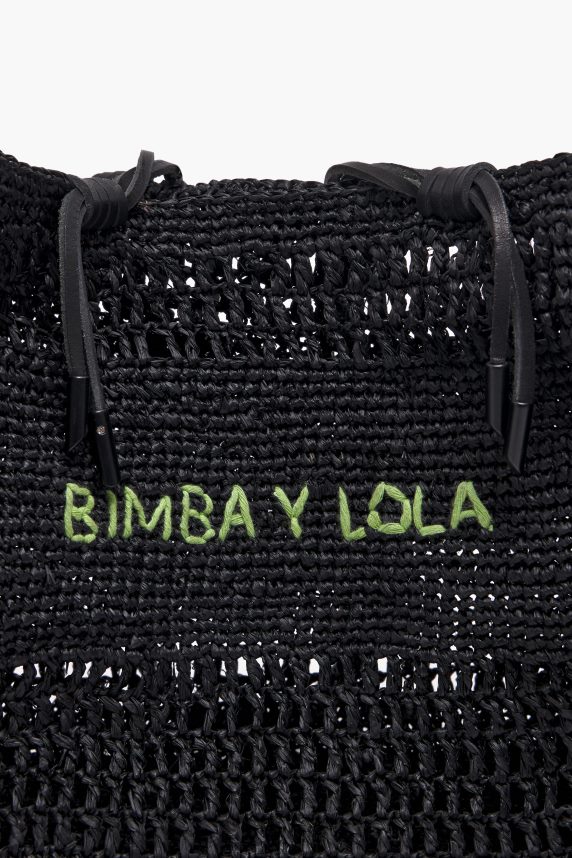 Bimba Y Lola raffia mulepose 46TD4J115sort
