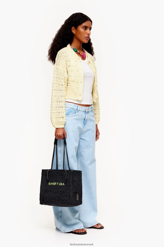 Bimba Y Lola raffia mulepose 46TD4J115sort