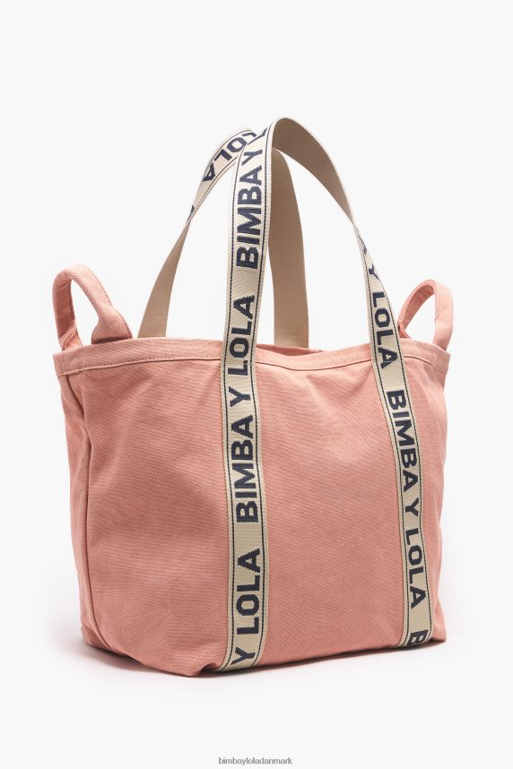 Bimba Y Lola shoppertaske i lærred 46TD4J117lyserød