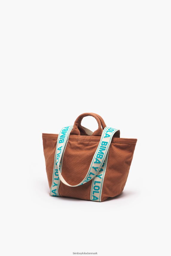 Bimba Y Lola shoppertaske i lærred 46TD4J85tan