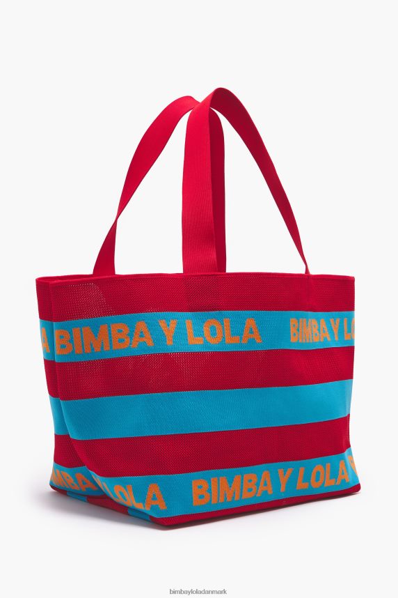 Bimba Y Lola strik shopper taske 46TD4J126rød
