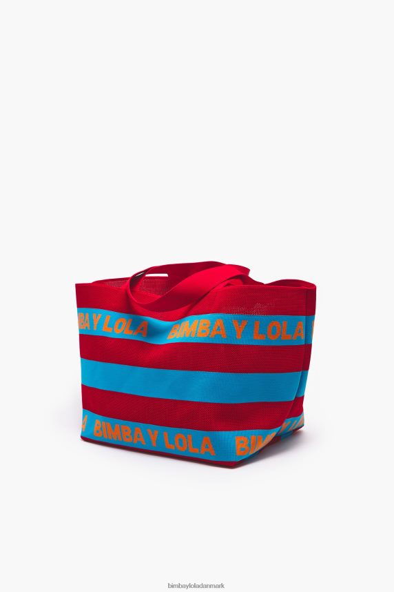 Bimba Y Lola strik shopper taske 46TD4J126rød