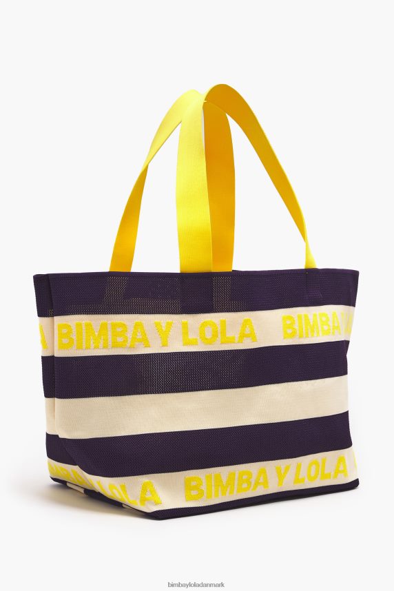 Bimba Y Lola strik shopper taske 46TD4J127flåde
