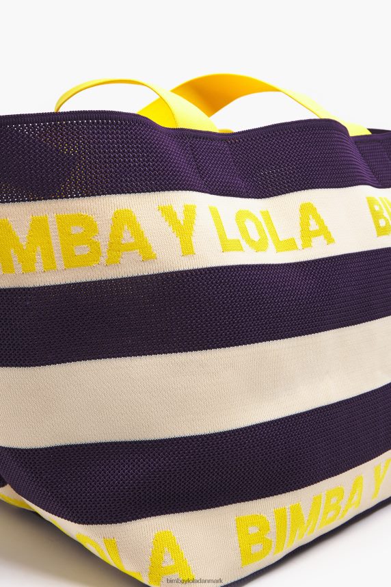 Bimba Y Lola strik shopper taske 46TD4J127flåde