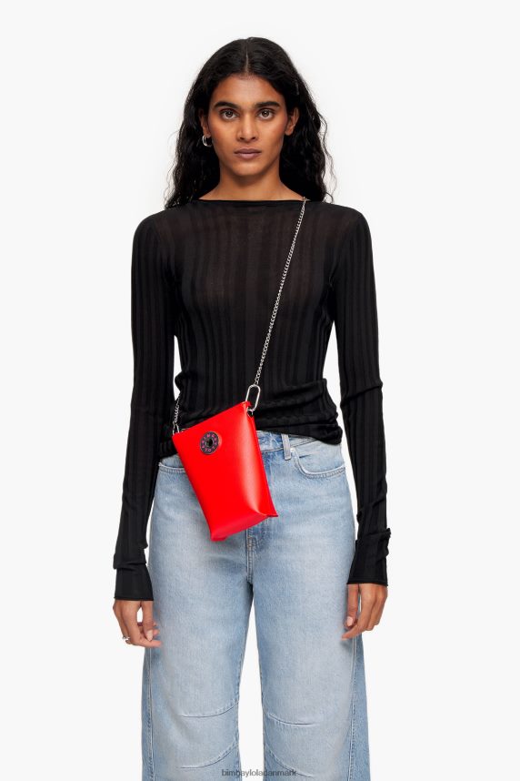 Bimba Y Lola crossbody taske i læder 46TD4J150rød