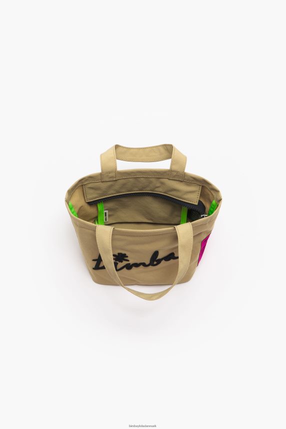 Bimba Y Lola nylon trapez mini taske 46TD4J156naturlig