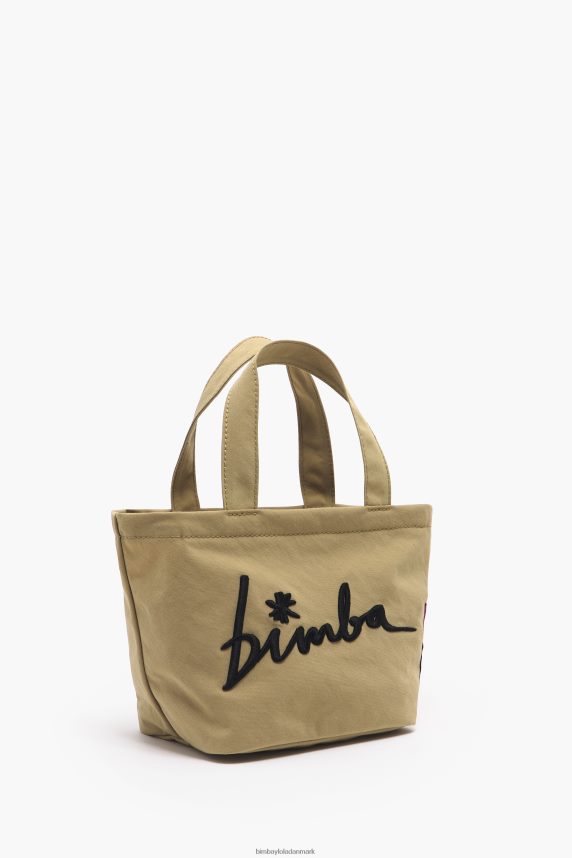 Bimba Y Lola nylon trapez mini taske 46TD4J157naturlig