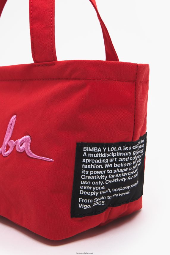 Bimba Y Lola nylon trapez mini taske 46TD4J159rød