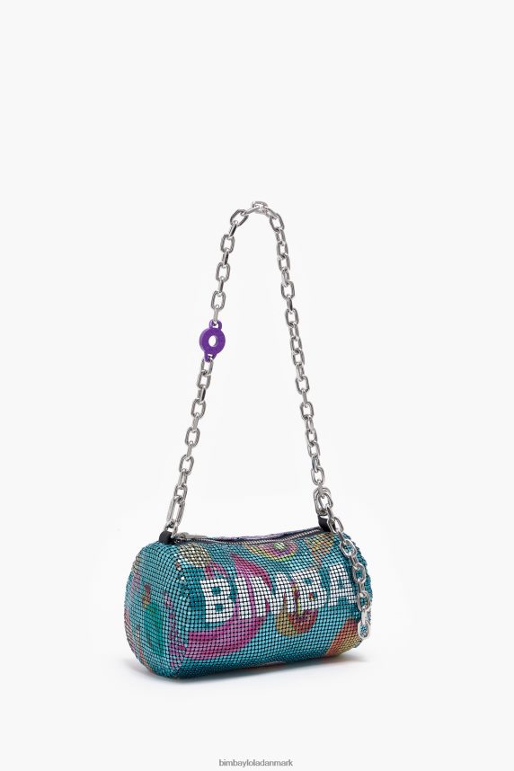 Bimba Y Lola bananer mix mesh cylindrisk pose 46TD4J143akvamarin