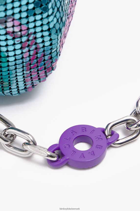 Bimba Y Lola bananer mix mesh cylindrisk pose 46TD4J143akvamarin