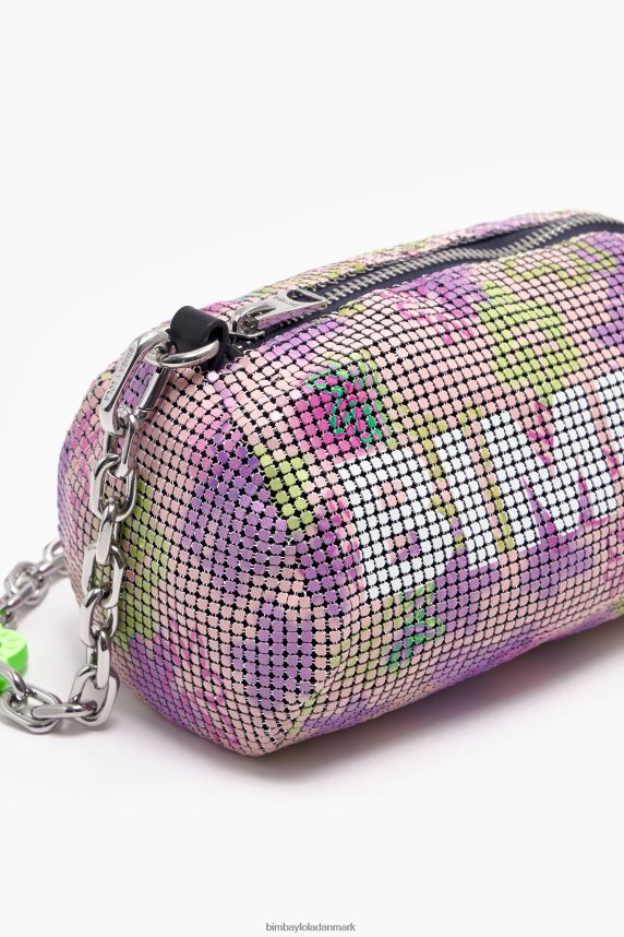 Bimba Y Lola blomster spray mesh cylindrisk pose 46TD4J142lyserød