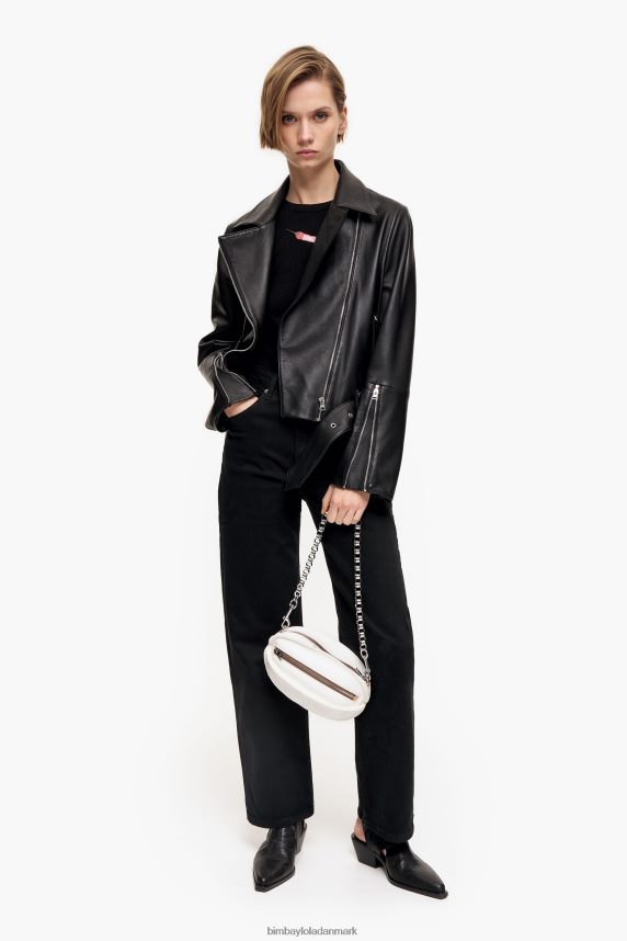 Bimba Y Lola pelota taske i læder 46TD4J140hvid