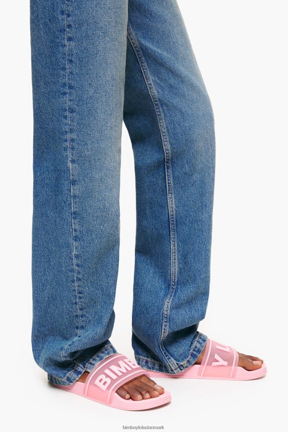 Bimba Y Lola logo skyder flip-flop 46TD4J592lyserød