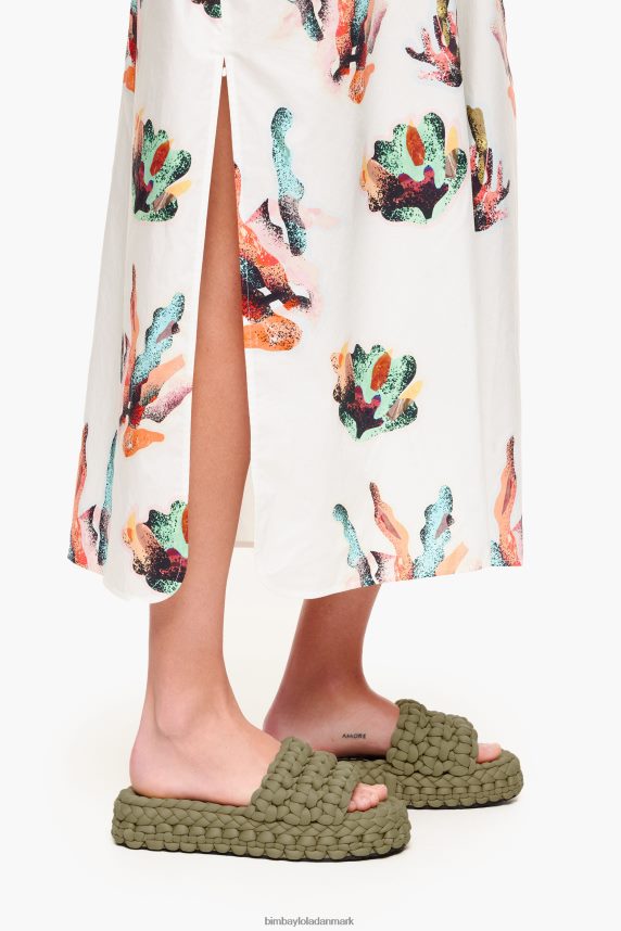 Bimba Y Lola flettet flad sandal 46TD4J572kaki